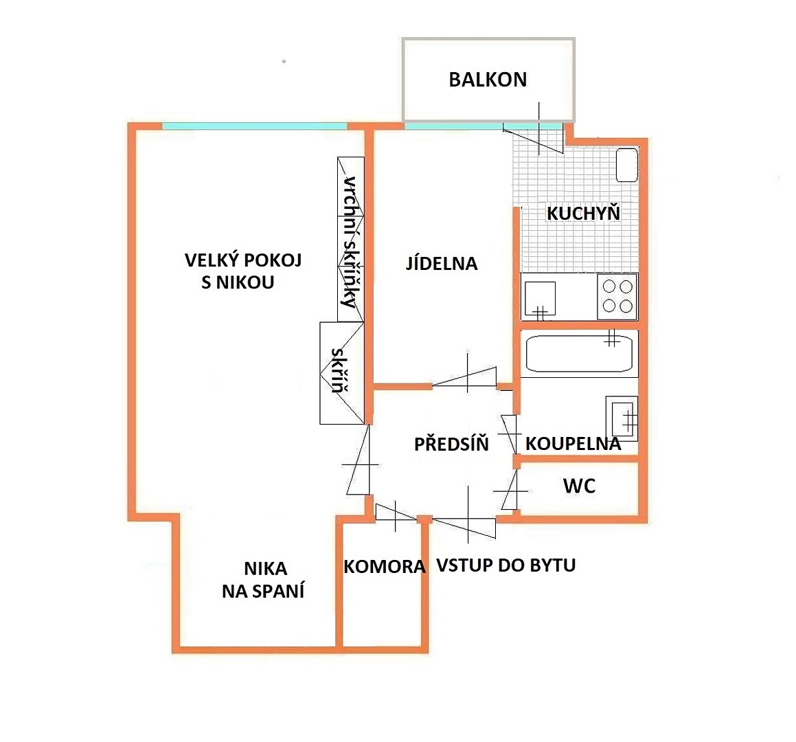Pronájem bytu 2+kk 45 m², Hoppova, Brno - Veveří
