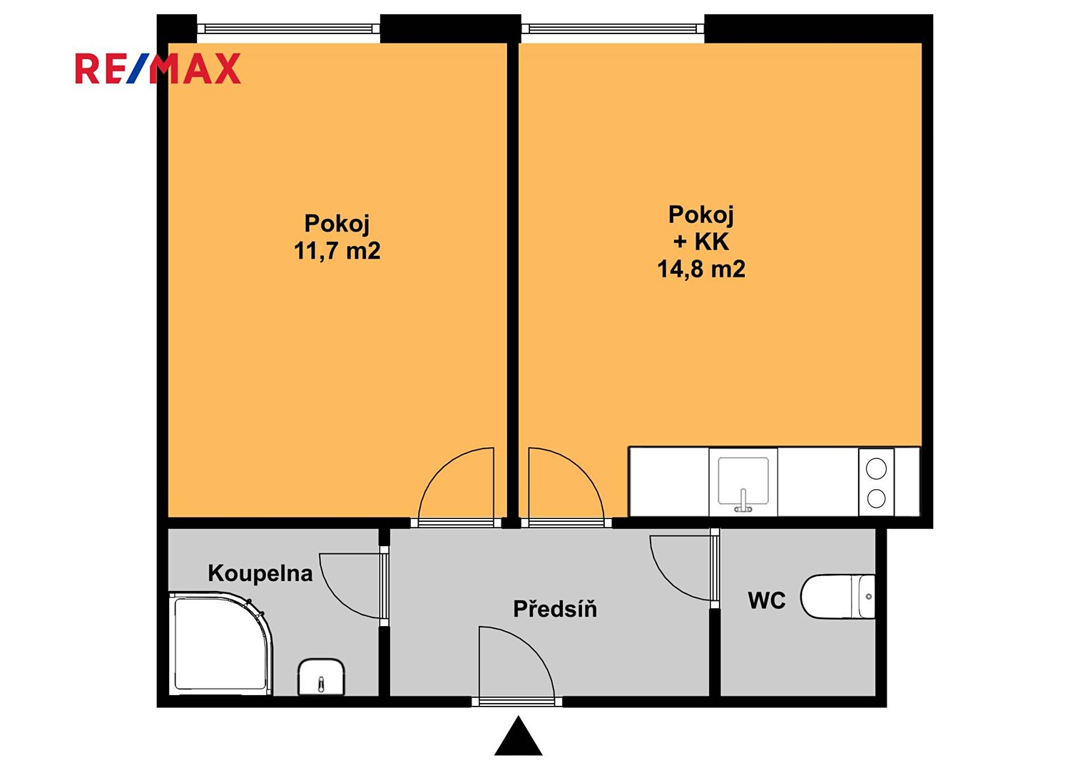 Pronájem bytu 2+kk 36 m², Žižkova, Český Brod