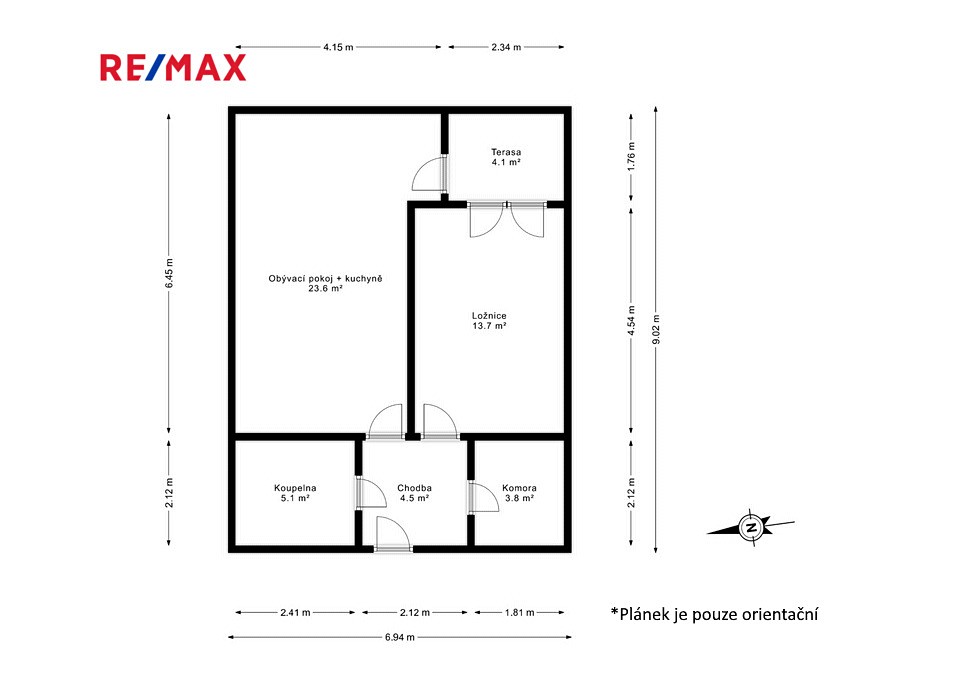 Pronájem bytu 2+kk 57 m², Nad Akcízem, Praha 8 - Ďáblice