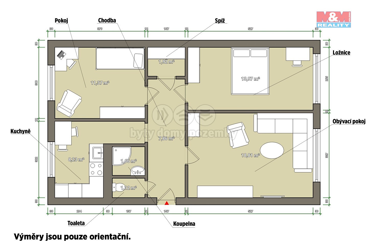 Pronájem bytu 3+1 66 m², Školní, Tachov