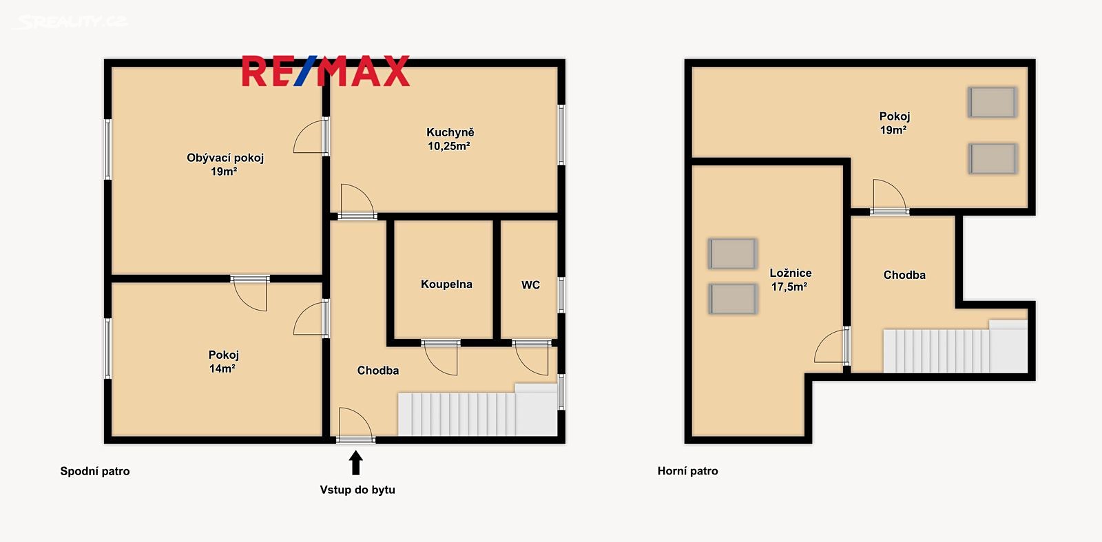 Pronájem bytu 4+1 110 m² (Mezonet), Meluzínova, Brno - Židenice