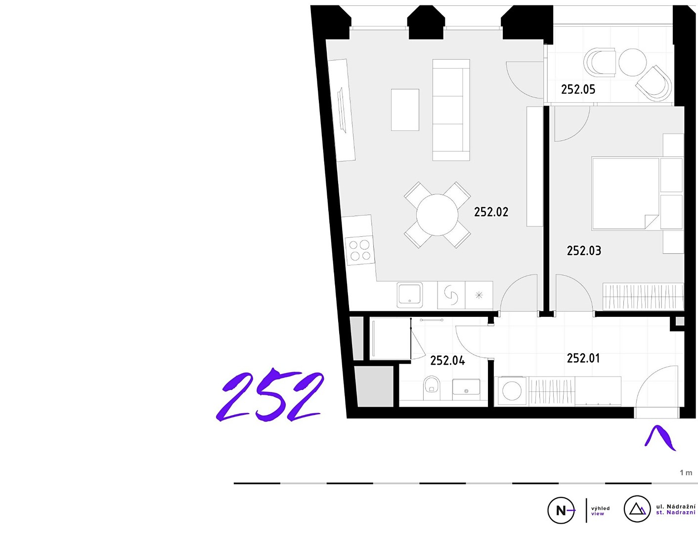 Prodej bytu 2+kk 52 m², Nádražní, Praha - Praha 5