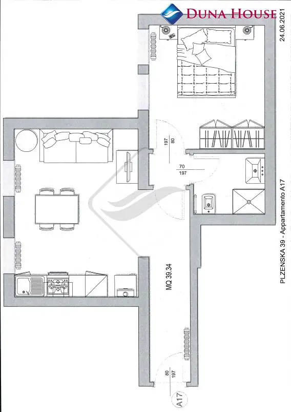 Prodej bytu 2+kk 42 m², Plzeňská, Praha 5 - Smíchov