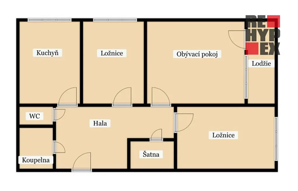 Prodej bytu 3+1 81 m², Ježkova, Liberec - Liberec VI-Rochlice