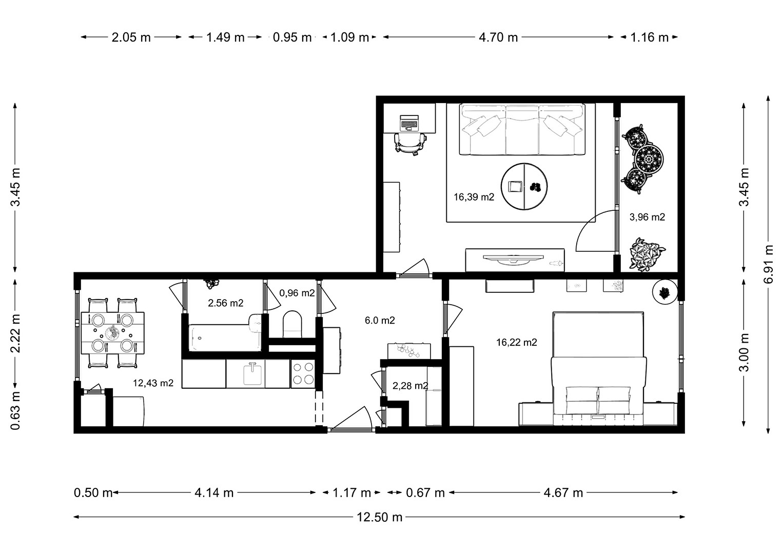 Prodej bytu 3+kk 62 m², Lesní, Plzeň - Doubravka