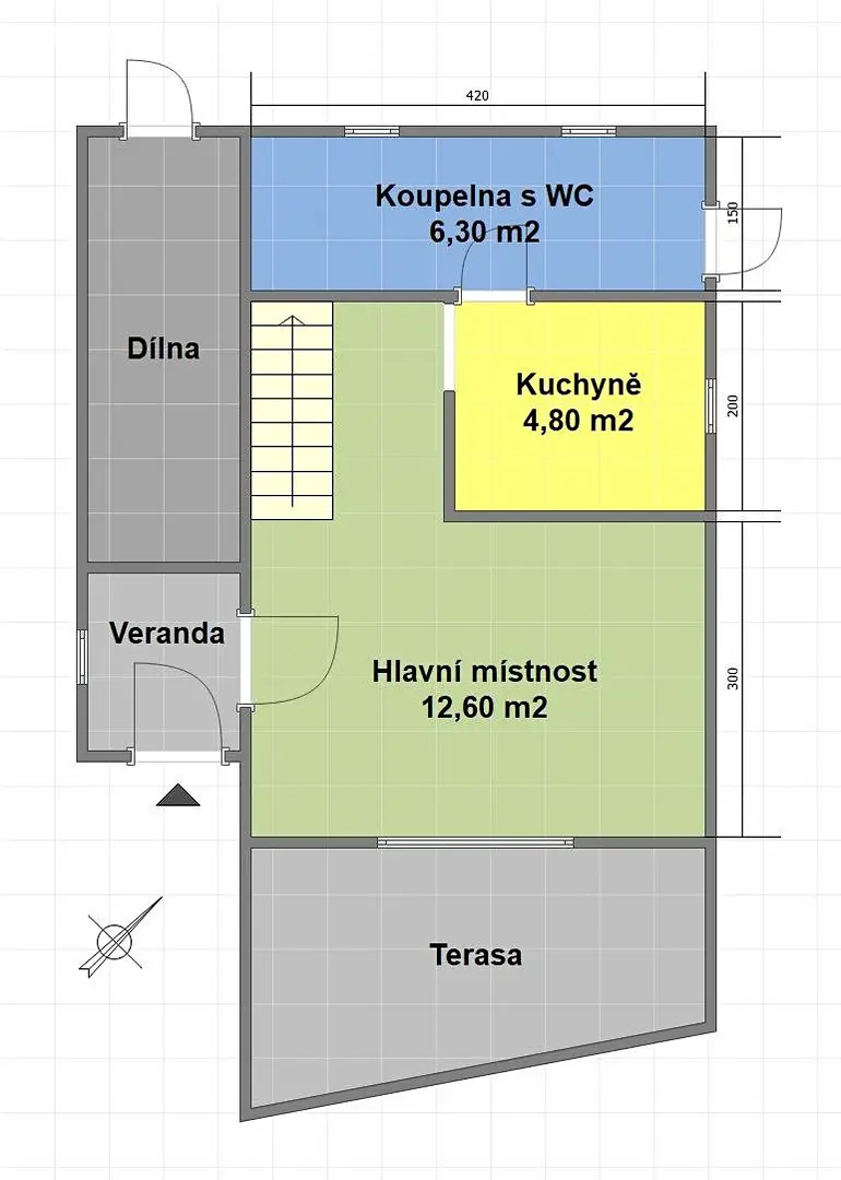 Prodej  chaty 48 m², pozemek 489 m², Klášterec nad Orlicí - Zbudov, okres Ústí nad Orlicí