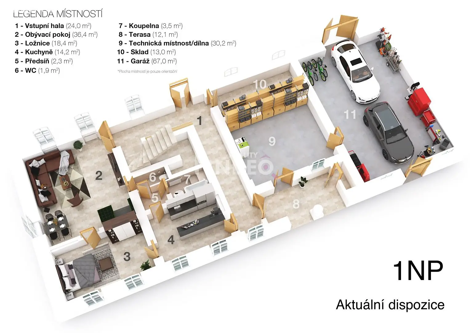 Prodej  rodinného domu 400 m², pozemek 1 555 m², Blíževedly, okres Česká Lípa