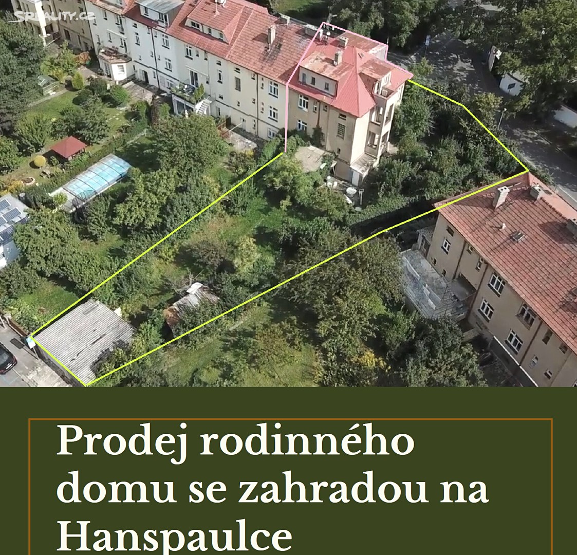 Prodej  vily 380 m², pozemek 762 m², Na Pernikářce, Praha 6 - Dejvice