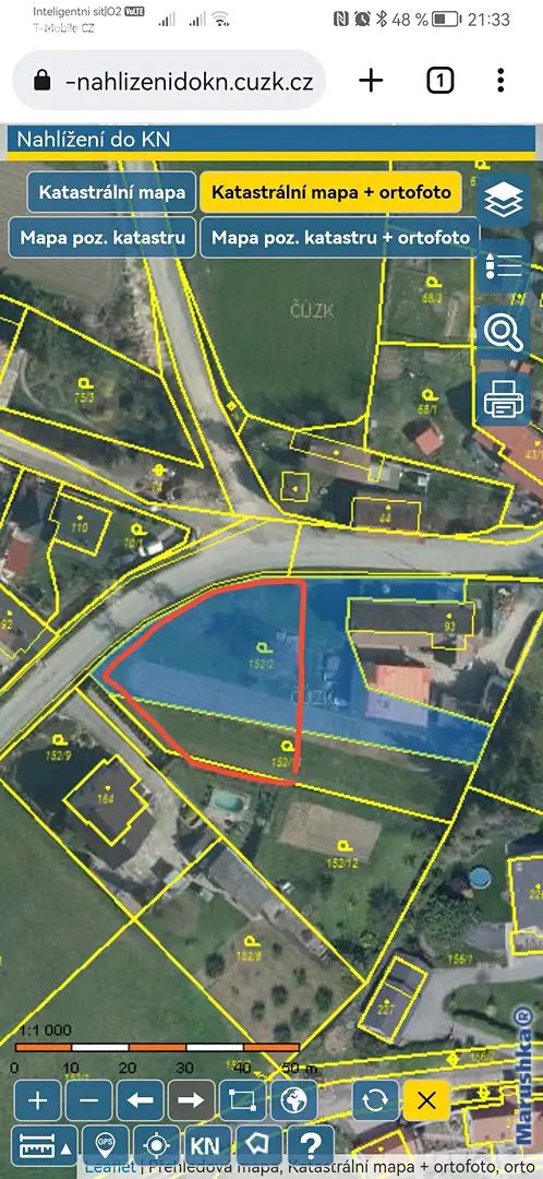 Prodej  stavebního pozemku 1 100 m², Košátky, okres Mladá Boleslav