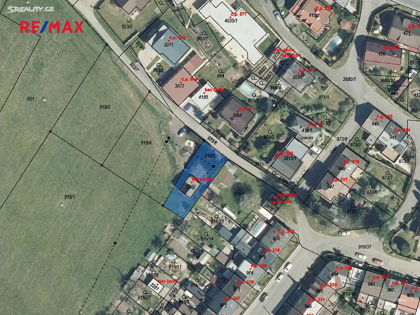 Prodej  stavebního pozemku 1 220 m², Lanškroun, okres Ústí nad Orlicí