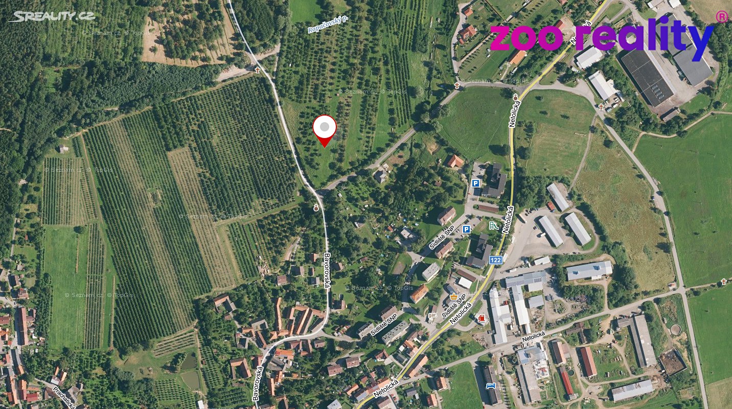 Prodej  stavebního pozemku 2 668 m², Lhenice, okres Prachatice