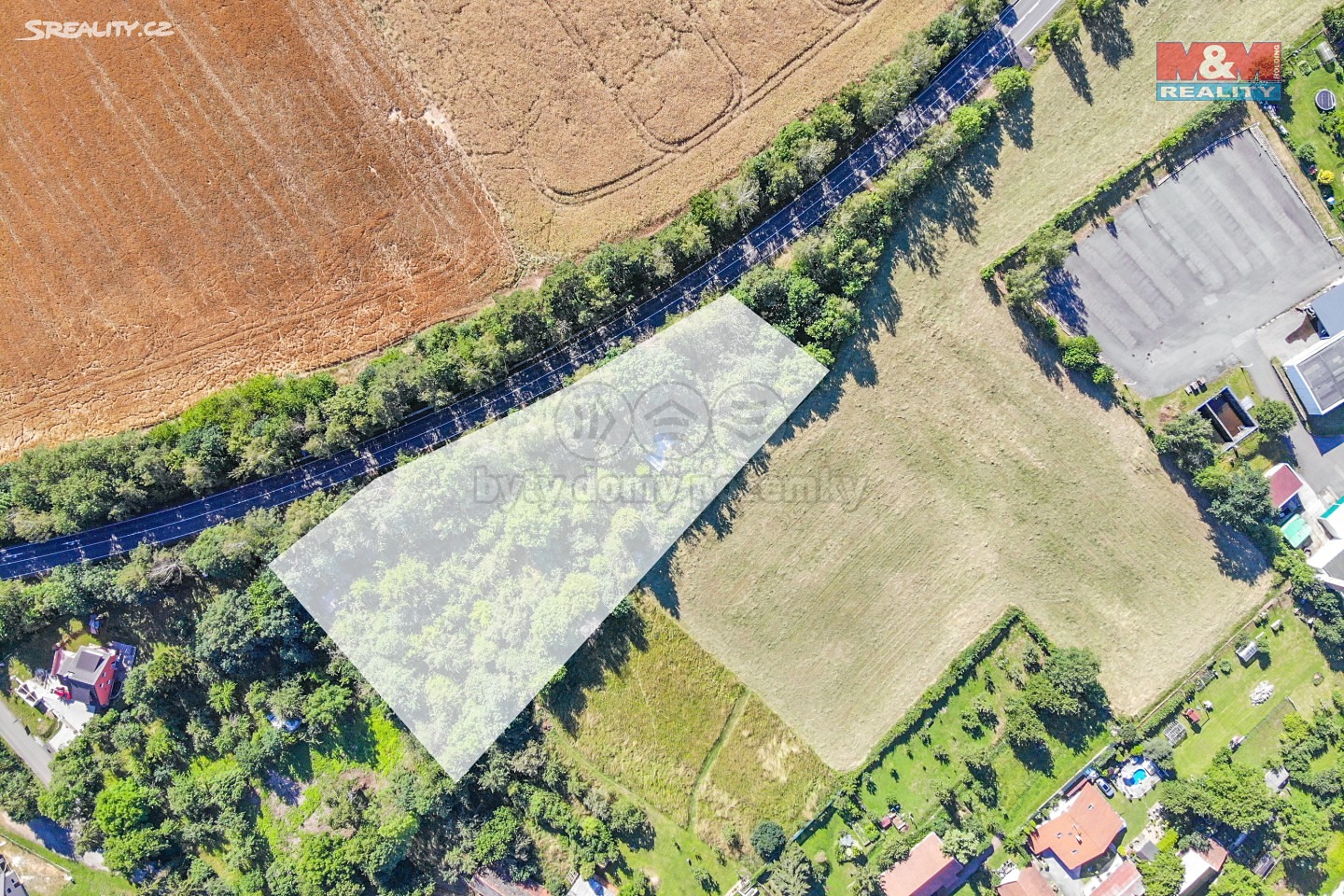 Prodej  stavebního pozemku 4 413 m², Neveklovská, Netvořice
