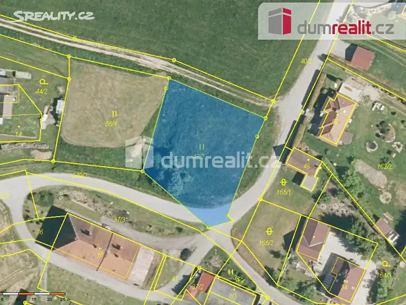 Prodej  stavebního pozemku 1 108 m², Omlenice - Stradov, okres Český Krumlov