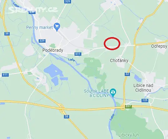 Prodej  stavebního pozemku 609 m², Poděbrady - Poděbrady III, okres Nymburk