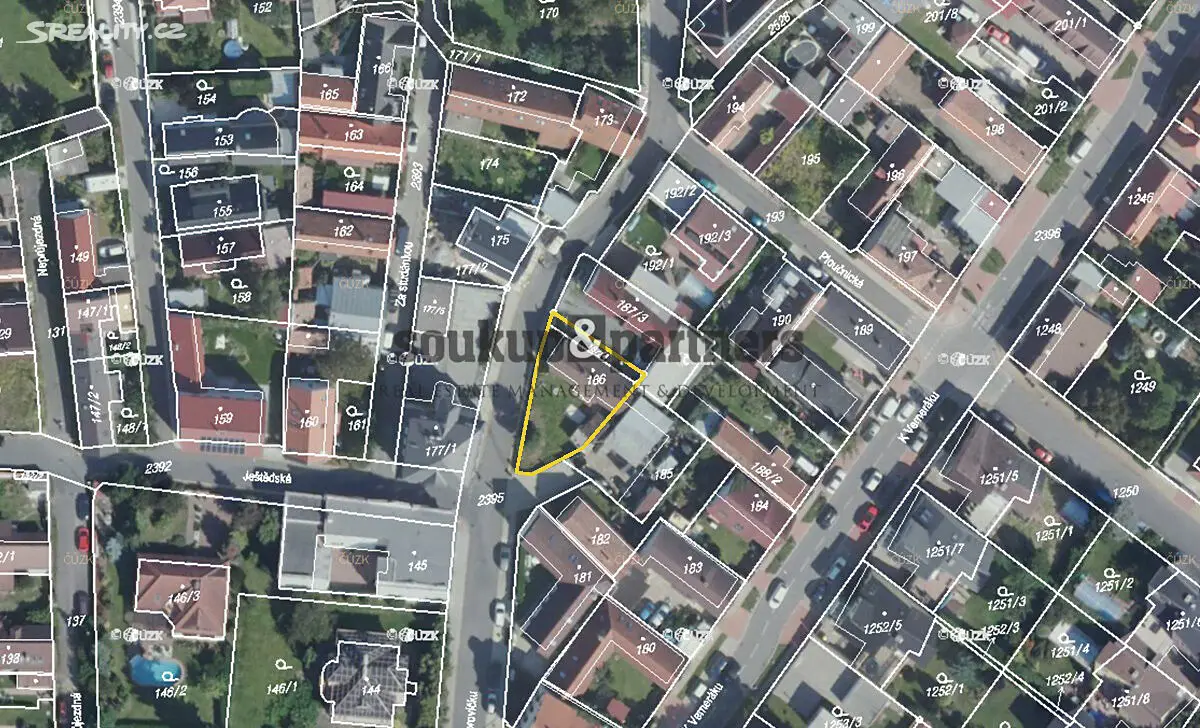 Prodej  stavebního pozemku 343 m², K Borovíčku, Praha 4 - Kunratice