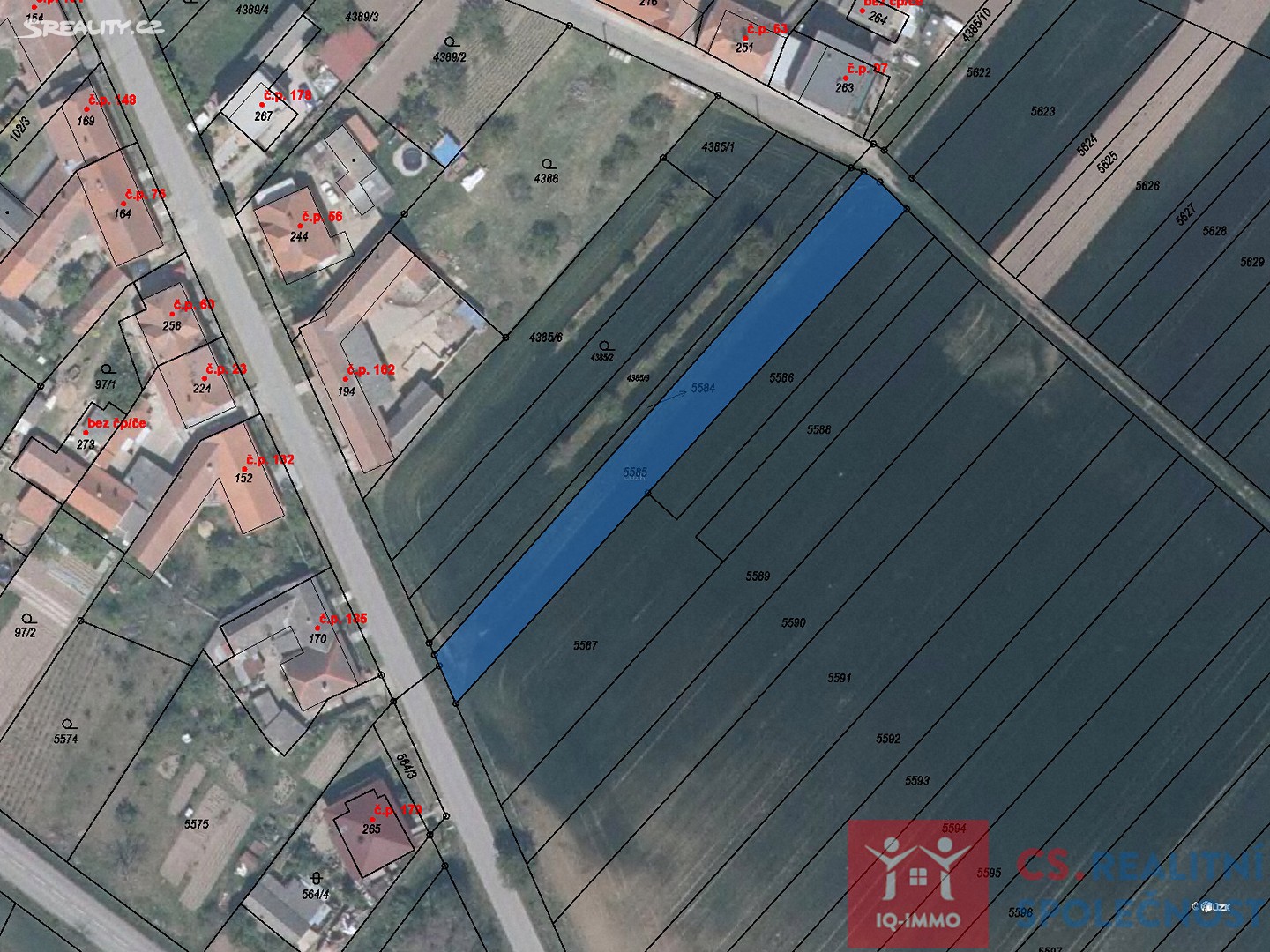 Prodej  stavebního pozemku 1 080 m², Skalice, okres Znojmo