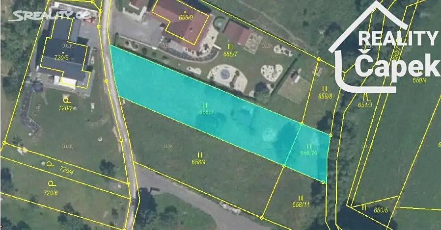 Prodej  stavebního pozemku 1 196 m², Tichá, okres Nový Jičín
