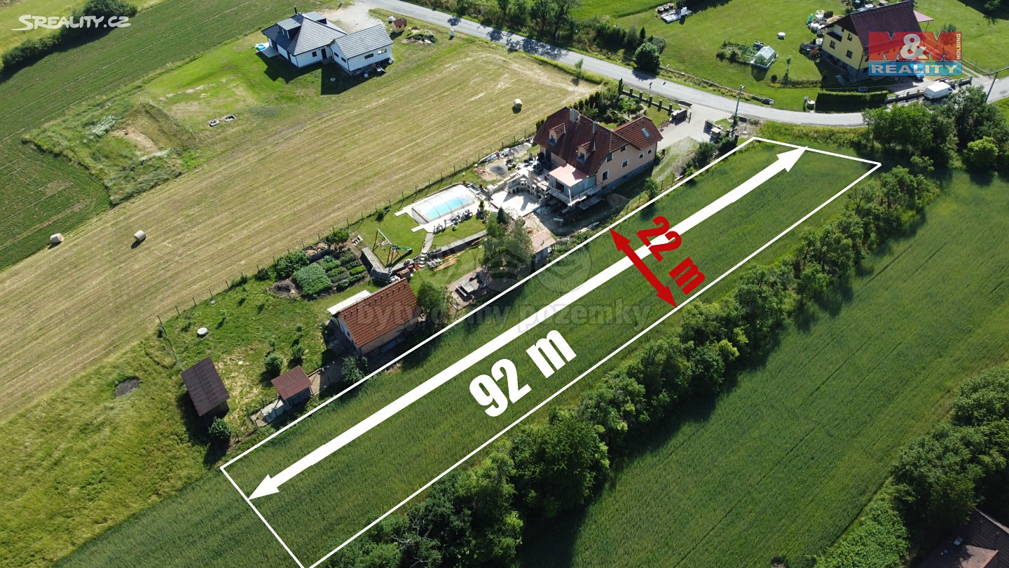 Prodej  stavebního pozemku 2 028 m², Tišnovská Nová Ves, okres Brno-venkov