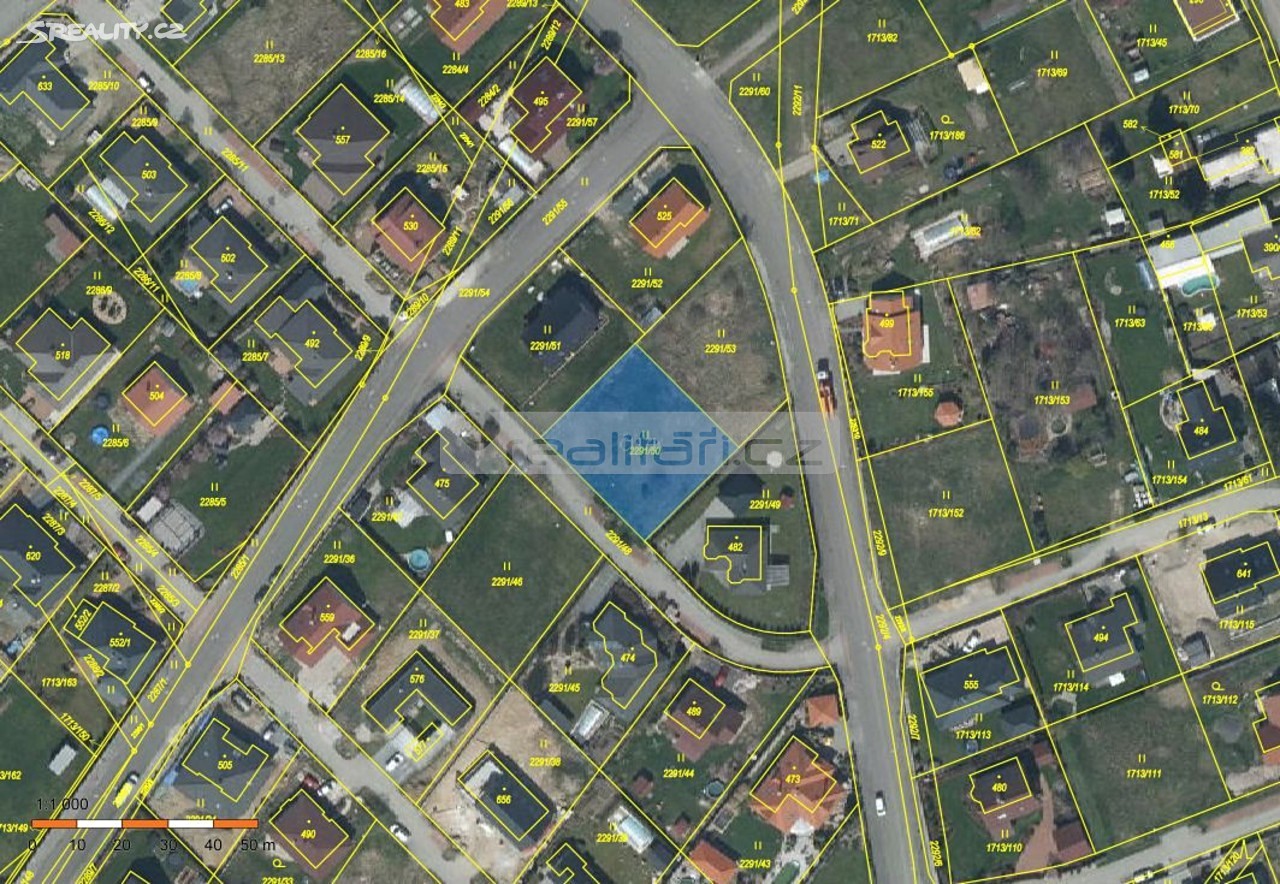 Prodej  stavebního pozemku 942 m², Tymákov, okres Plzeň-město