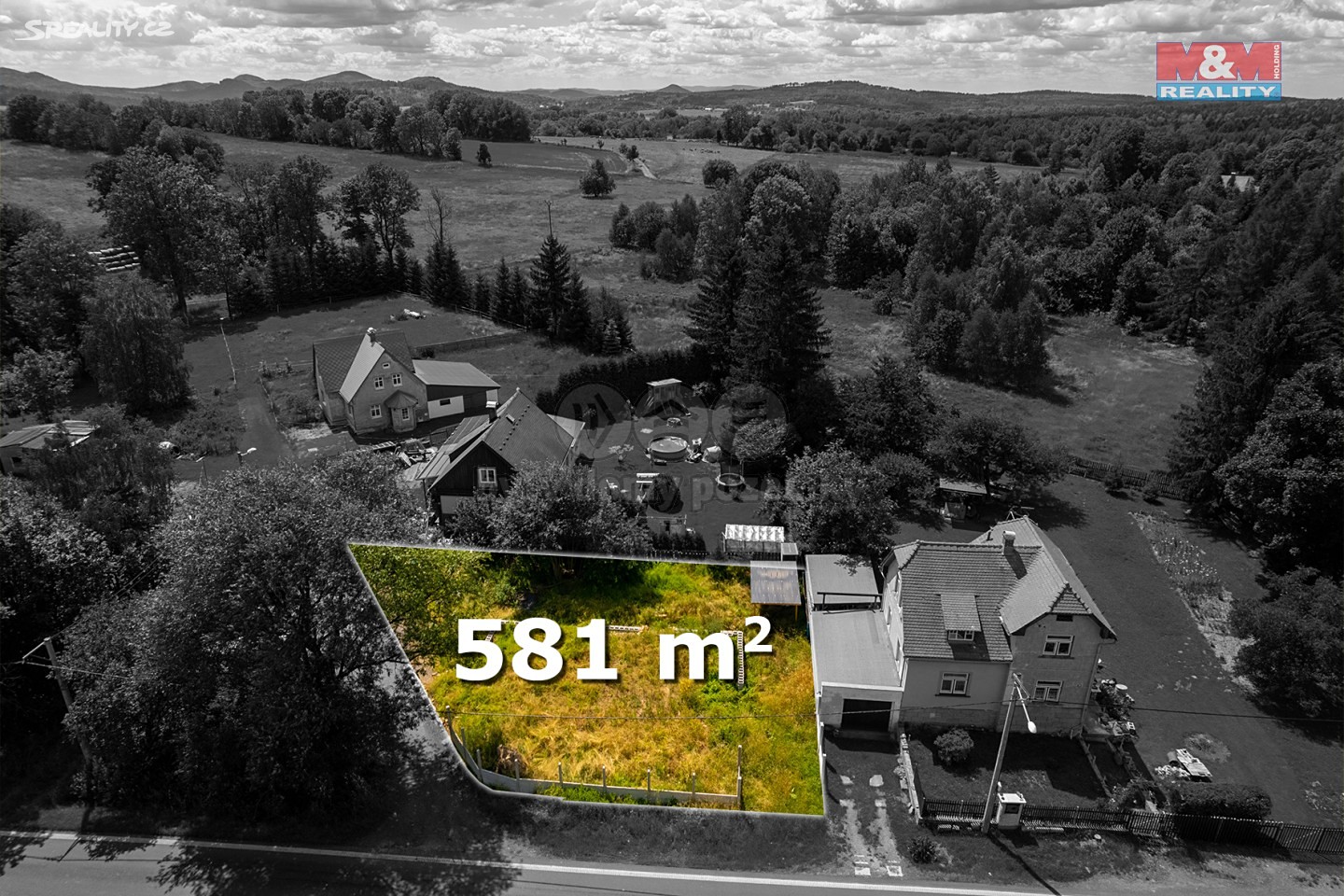 Prodej  stavebního pozemku 581 m², Varnsdorf - Studánka, okres Děčín