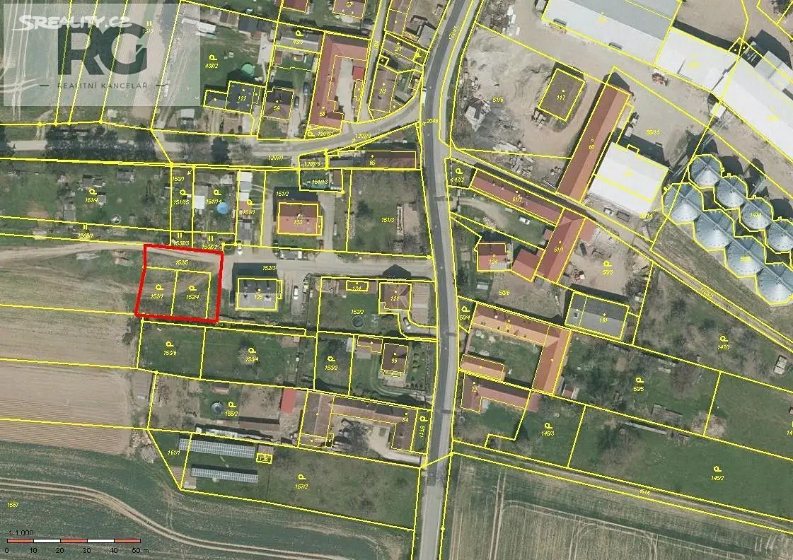 Prodej  stavebního pozemku 732 m², Vlastec, okres Písek