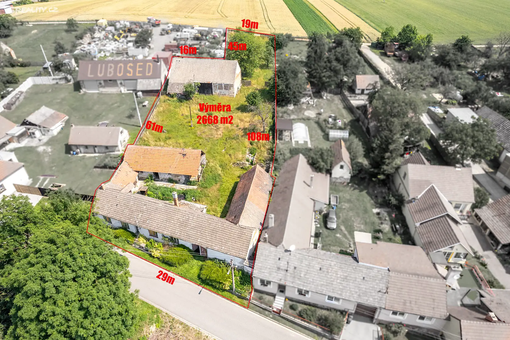 Prodej  stavebního pozemku 2 668 m², Zemědělská, Zbraslav