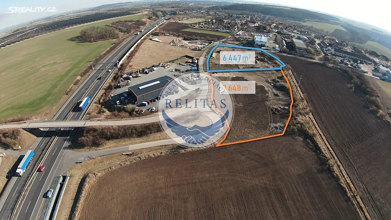 Prodej  komerčního pozemku 6 447 m², Nová Ves, okres Mělník
