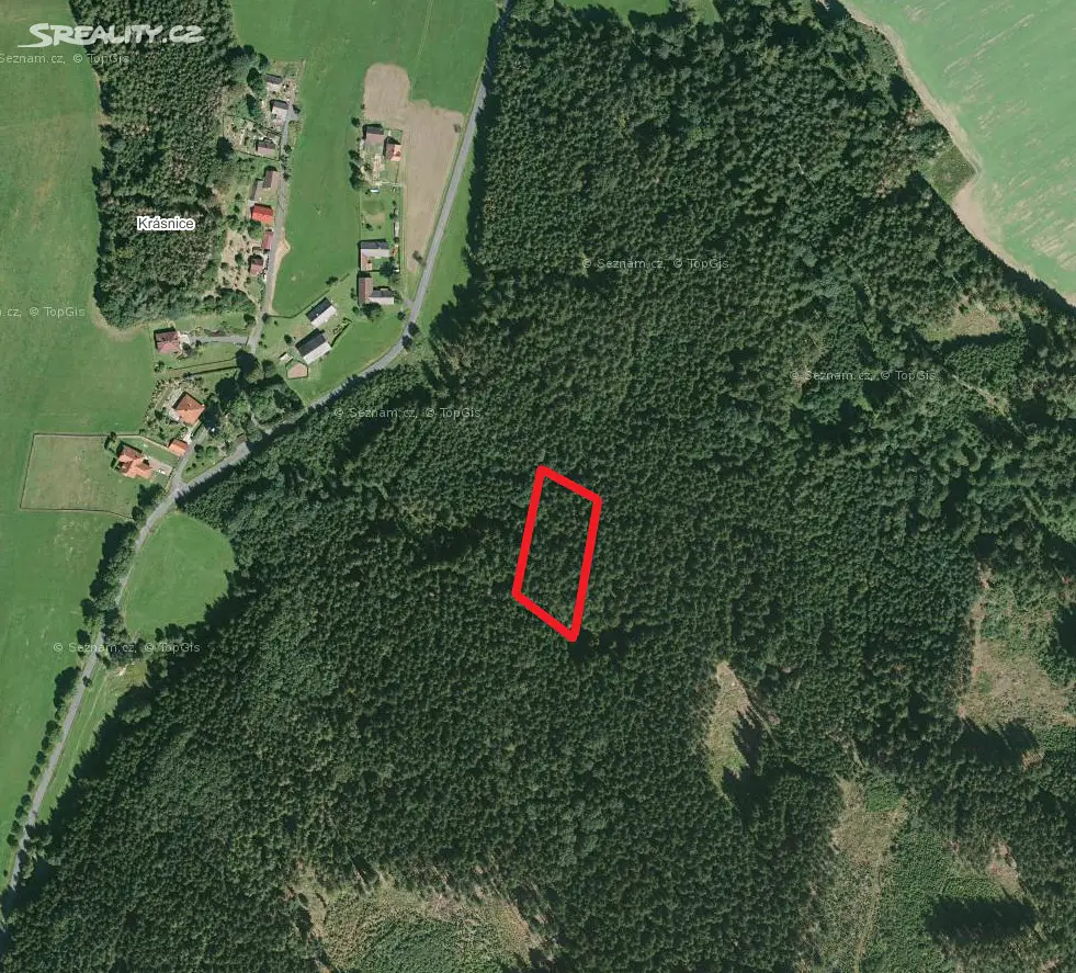 Prodej  lesa 2 966 m², Mrákov, okres Domažlice