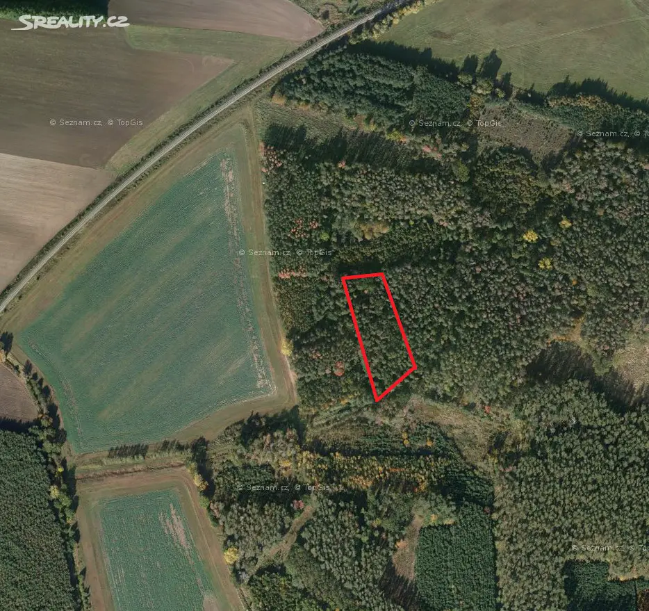 Prodej  lesa 1 880 m², Vrbová Lhota, okres Nymburk