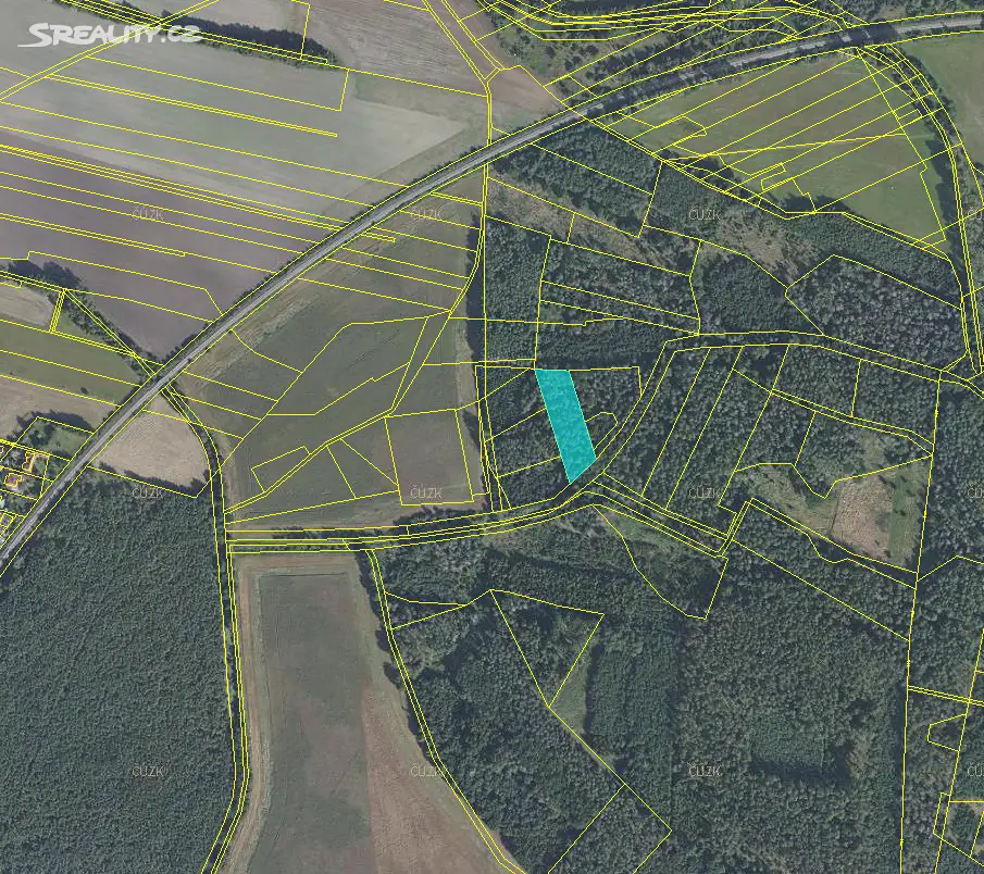 Prodej  lesa 1 880 m², Vrbová Lhota, okres Nymburk