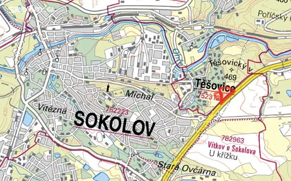 Prodej  pole 43 343 m², Těšovice, okres Sokolov