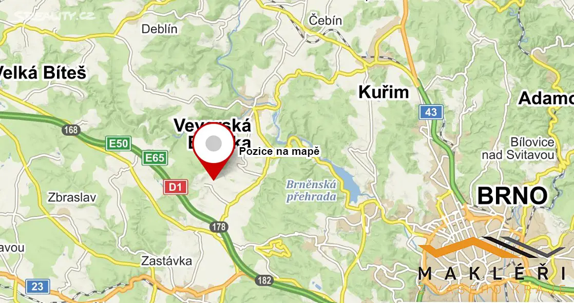 Prodej  pole 4 898 m², Veverské Knínice, okres Brno-venkov