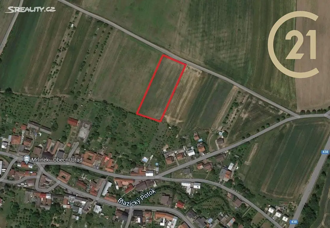 Prodej  zahrady 6 674 m², Mrlínek, okres Kroměříž