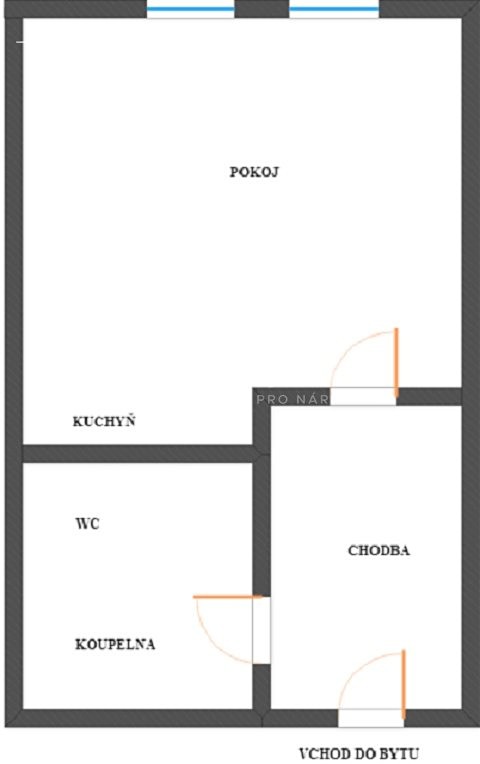 Pronájem bytu 1+kk 40 m², Ve Stromovce, Hradec Králové - Třebeš