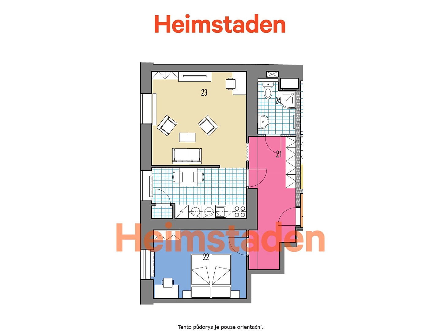 Pronájem bytu 2+kk 41 m², Hlavní třída, Havířov - Město