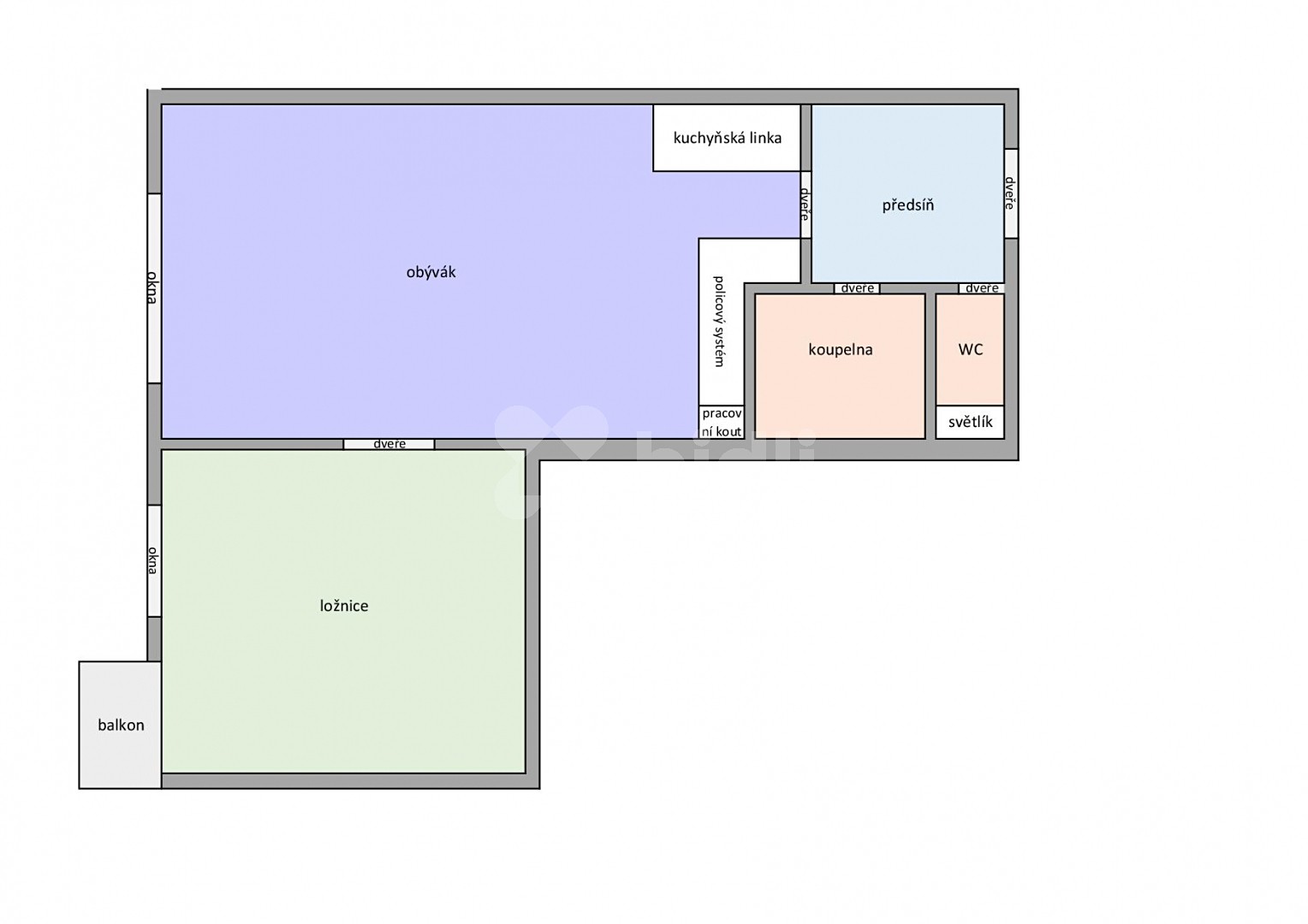 Pronájem bytu 2+kk 51 m², Vilová, Jirny - Nové Jirny