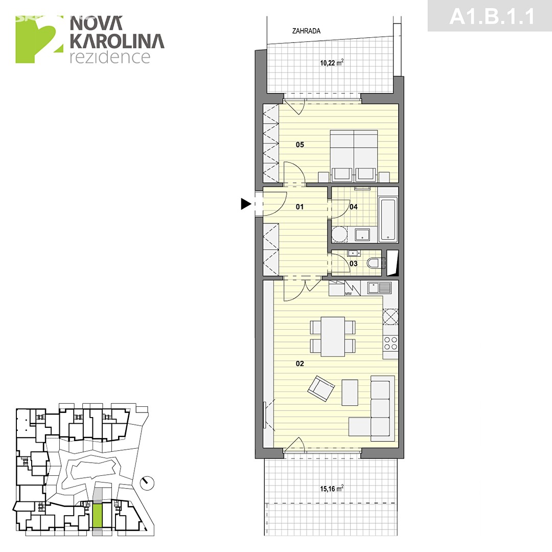 Pronájem bytu 2+kk 65 m², Důlní, Ostrava - Moravská Ostrava