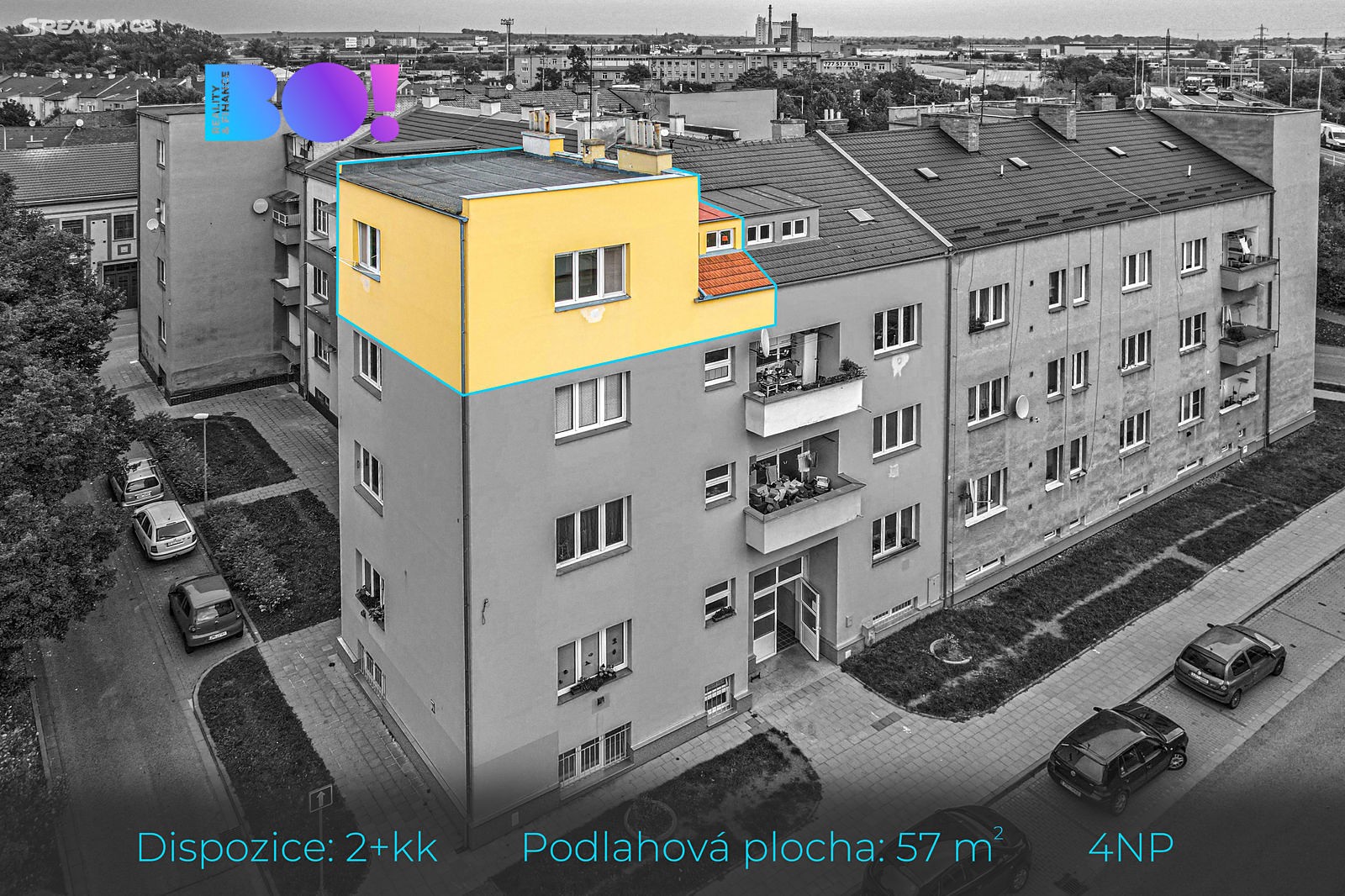 Pronájem bytu 2+kk 57 m², Husovo nám., Prostějov