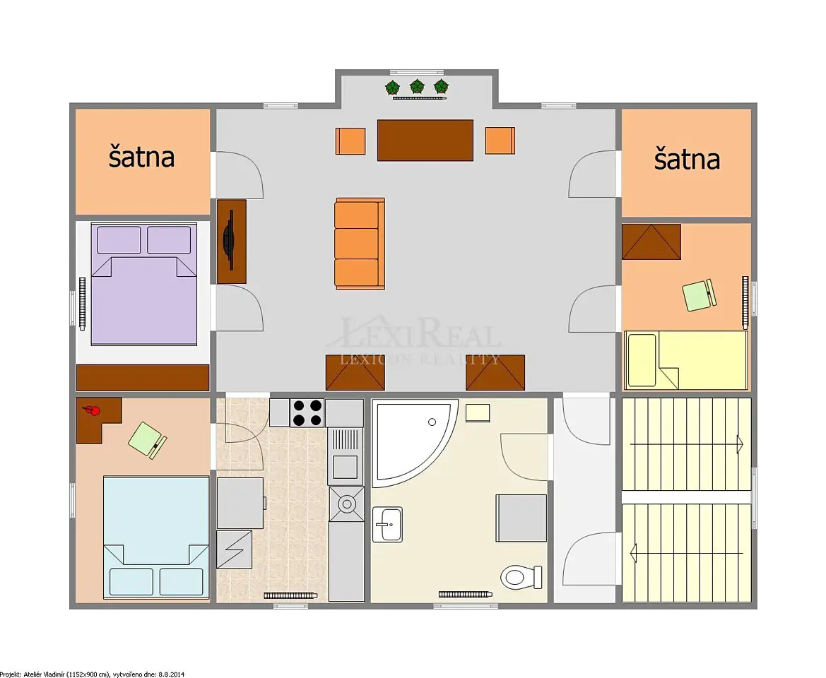 Pronájem bytu 4+1 93 m², Na Farkáně III, Praha 5 - Radlice