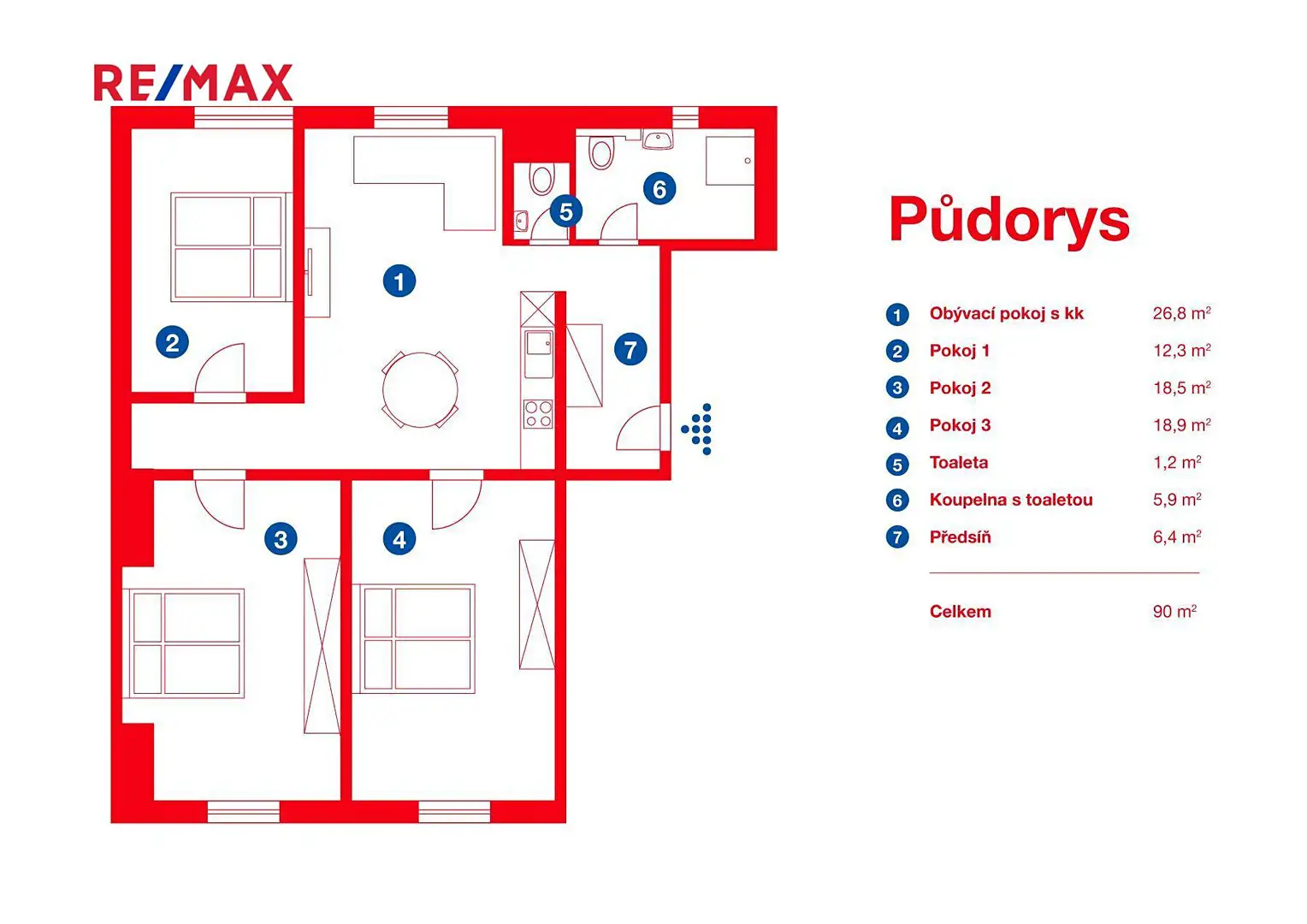 Pronájem bytu 4+kk 90 m², Argentinská, Praha 7 - Holešovice