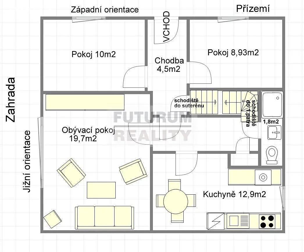 Pronájem  rodinného domu 450 m², pozemek 514 m², Macešková, Praha 10 - Záběhlice