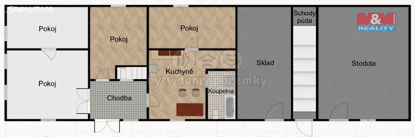 Pronájem  zemědělské usedlosti 175 m², pozemek 6 312 m², Pardubice - Lány na Důlku, okres Pardubice