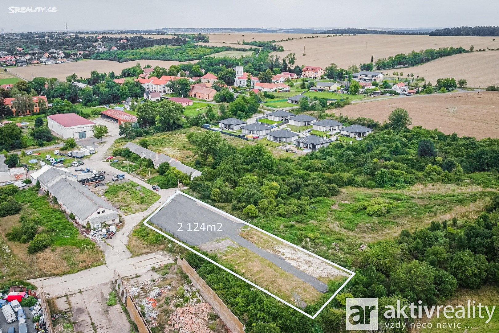 Pronájem  komerčního pozemku 2 124 m², Kly - Záboří, okres Mělník