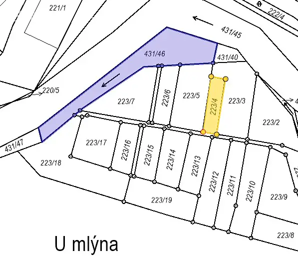 Prodej  chaty 14 m², pozemek 384 m², Ke Mlýnu, Tábor - Náchod