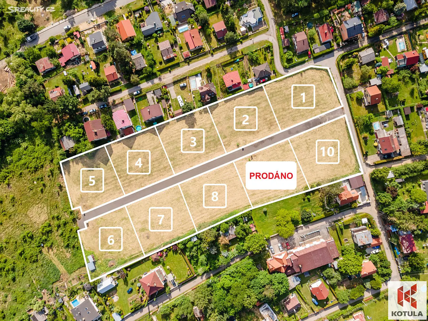 Prodej  stavebního pozemku 1 190 m², Nad Roklí, Hradištko - Rajchardov