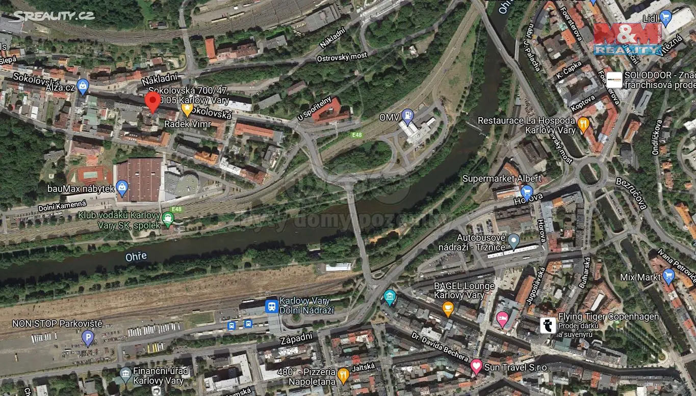 Pronájem bytu 2+1 57 m², Sokolovská, Karlovy Vary - Rybáře