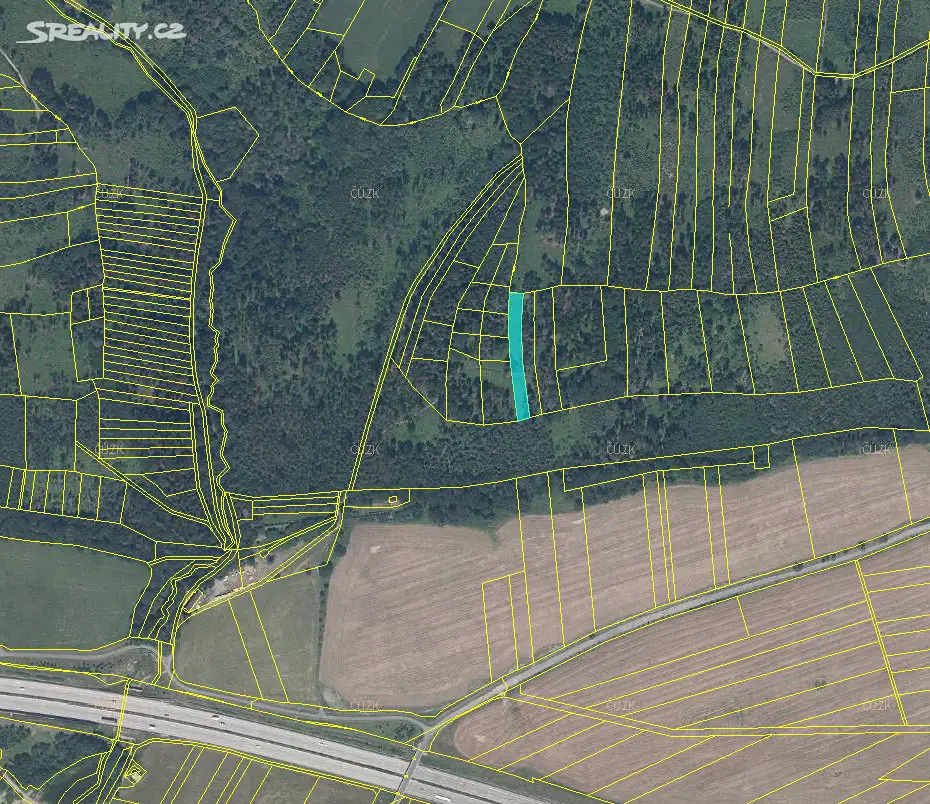 Prodej  lesa 1 967 m², Milenov, okres Přerov