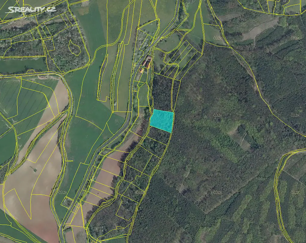 Prodej  lesa 1 345 m², Ročov - Břínkov, okres Louny