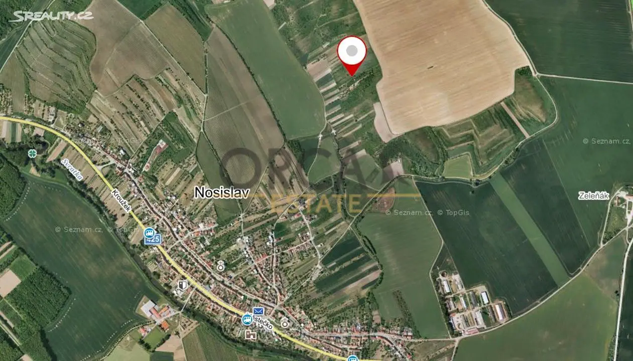 Prodej  sadu, vinice 2 235 m², Nosislav, okres Brno-venkov