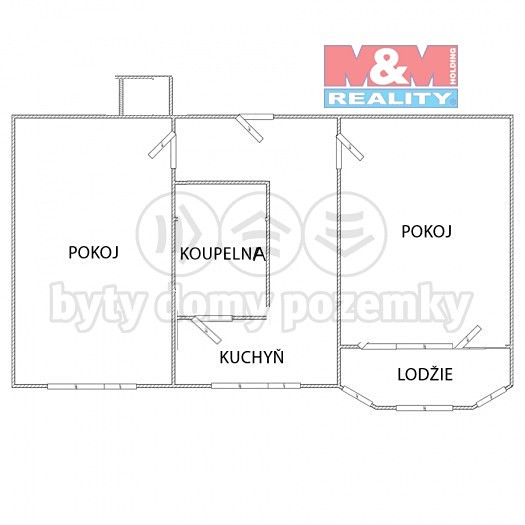 Pronájem bytu 2+1 58 m², Litoměřice - Předměstí, okres Litoměřice